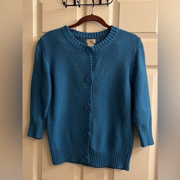 L.L BEAN~SWEATER TOP~100% COTTON~M - Picture 1 of 8